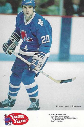 1984-85 Yum Yum Quebec Nordiques #NNO Anton Stastny Front