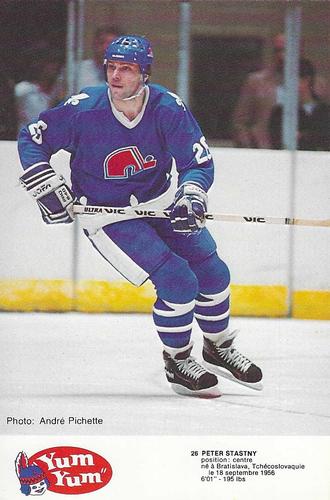 1984-85 Yum Yum Quebec Nordiques #NNO Peter Stastny Front
