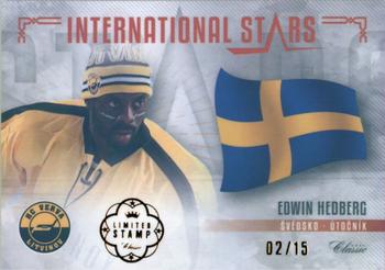 2019-20 OFS Classic - International Stars Limited Stamp #IS-EHE Edwin Hedberg Front