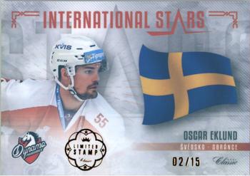 2019-20 OFS Classic - International Stars Limited Stamp #IS-OEK Oscar Eklund Front