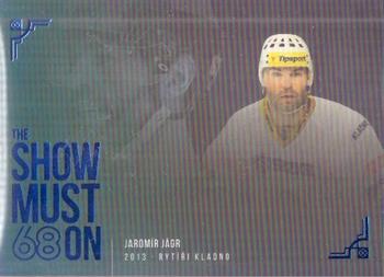 2019-20 OFS Classic - The Show Must 68 On Rainbow Blue #JJTS-08 Jaromír Jágr Front