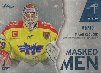 2019-20 OFS Classic Chance liga - Masked Men Aqua Drop #MM-MKL Milan Kloucek Front