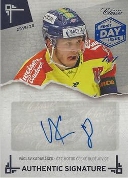 2019-20 OFS Classic Chance liga - Authentic Signature First Day Issue #AS-VKA Vaclav Karabacek Front