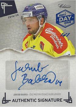 2019-20 OFS Classic Chance liga - Authentic Signature First Day Issue #AS-JBA Jakub Babka Front