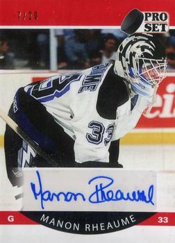 2020-21 Pro Set Memories - 1990-91 Hockey Autographs Red #A90-MR1 Manon Rheaume Front