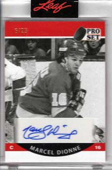 2020-21 Pro Set Memories - 1990-91 Hockey Autographs Red #A90-MD1 Marcel Dionne Front