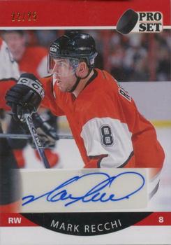 2020-21 Pro Set Memories - 1990-91 Hockey Autographs Red #A90-MR2 Mark Recchi Front