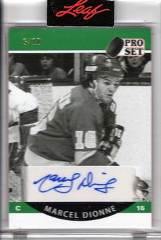 2020-21 Pro Set Memories - 1990-91 Hockey Autographs Green #A90-MD1 Marcel Dionne Front