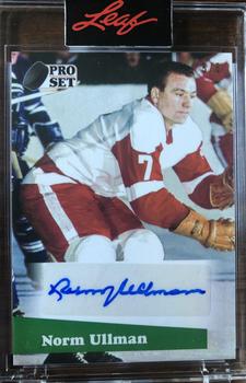 2020-21 Pro Set Memories - 1991-92 Hockey Autographs Green #A91-NU1 Norm Ullman Front