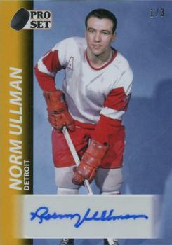 2020-21 Pro Set Memories - 1992-93 Hockey Autographs Yellow #A92-NU1 Norm Ullman Front