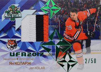 2016-17 Sereal KHL Gold Collection - All-Star Game Jersey KHL #ASG-JER-008 Jan Kolar Front