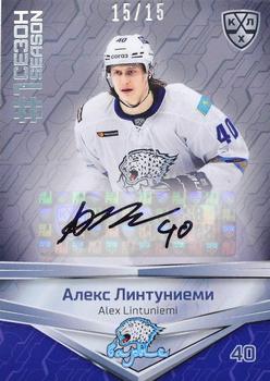 2021 Sereal KHL Collection - Autograph #FST-A05 Alex Lintuniemi Front