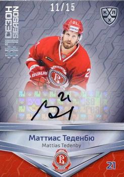 2021 Sereal KHL Collection - Autograph #FST-A52 Mattias Tedenby Front