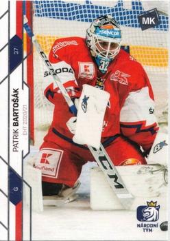 2020-21 Moje karticky Czech Ice Hockey Team #1 Patrik Bartosak Front