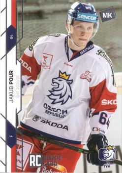 2020-21 Moje karticky Czech Ice Hockey Team #30 Jakub Pour Front