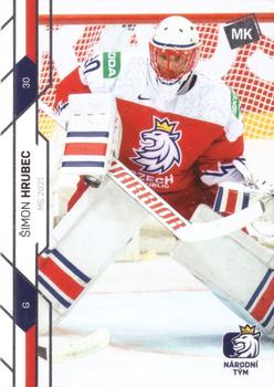 2020-21 Moje karticky Czech Ice Hockey Team #58 Simon Hrubec Front