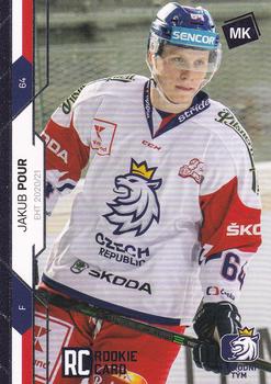 2020-21 Moje karticky Czech Ice Hockey Team - Blue #30 Jakub Pour Front