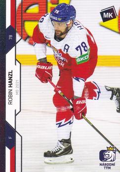 2020-21 Moje karticky Czech Ice Hockey Team - Rainbow #75 Robin Hanzl Front
