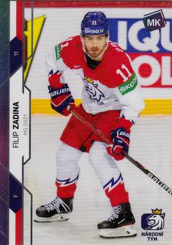 2020-21 Moje karticky Czech Ice Hockey Team - Rainbow #76 Filip Zadina Front
