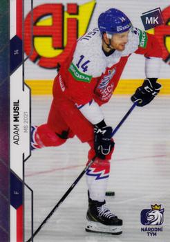 2020-21 Moje karticky Czech Ice Hockey Team - Rainbow #80 Adam Musil Front