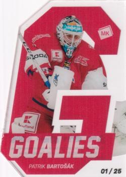 2020-21 Moje karticky Czech Ice Hockey Team - Goalies Red Die Cut #G4 Patrik Bartosak Front