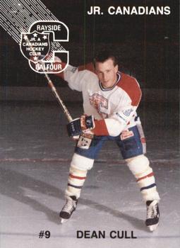 1991-92 Rayside-Balfour Jr. Canadians (NOJHL) #NNO Dean Cull Front