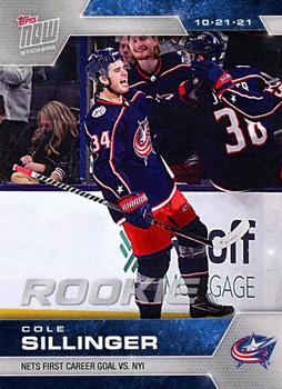 2021-22 Topps Now Stickers #35 Cole Sillinger Front