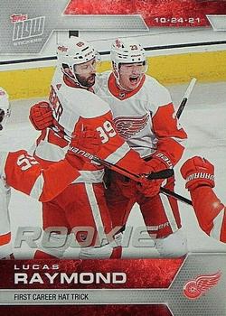 2021-22 Topps Now Stickers #44 Lucas Raymond Front