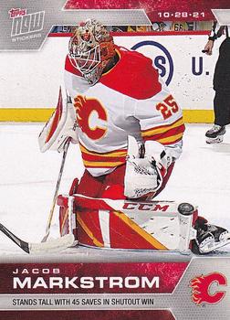 2021-22 Topps Now Stickers #56 Jacob Markstrom Front