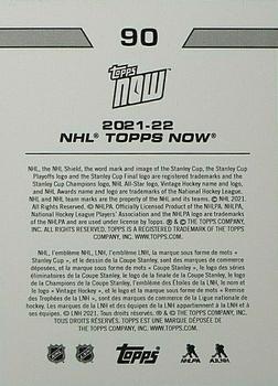 2021-22 Topps Now Stickers #90 Joseph Woll Back