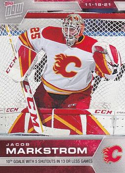 2021-22 Topps Now Stickers #101 Jacob Markstrom Front