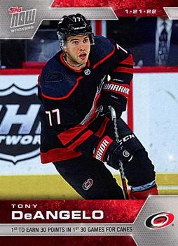 2021-22 Topps Now Stickers #230 Tony DeAngelo Front