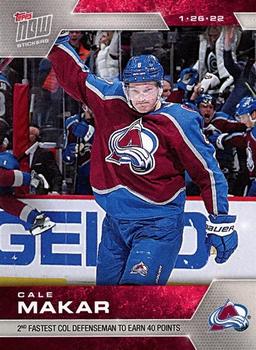 2021-22 Topps Now Stickers #253 Cale Makar Front