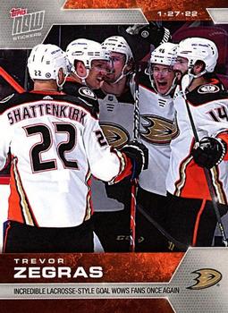 2021-22 Topps Now Stickers #259 Trevor Zegras Front