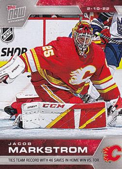 2021-22 Topps Now Stickers #288 Jacob Markstrom Front