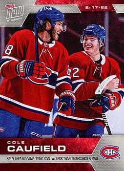 2021-22 Topps Now Stickers #297 Cole Caufield Front