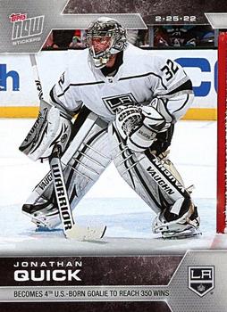 2021-22 Topps Now Stickers #311 Jonathan Quick Front
