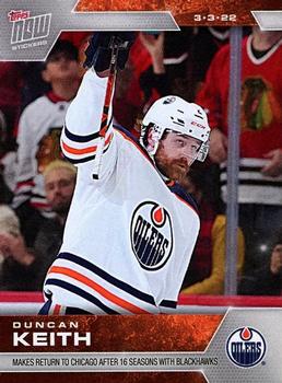 2021-22 Topps Now Stickers #318 Duncan Keith Front