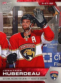2021-22 Topps Now Stickers #368 Jonathan Huberdeau Front