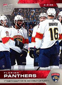 2021-22 Topps Now Stickers #374 Florida Panthers Front