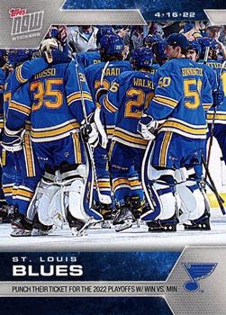 2021-22 Topps Now Stickers #406 St. Louis Blues Front