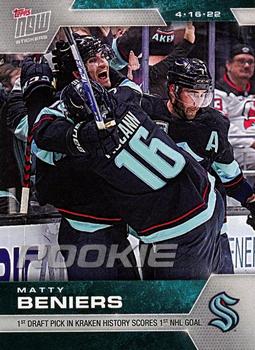 2021-22 Topps Now Stickers #409 Matty Beniers Front