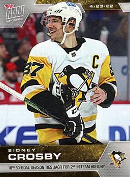 2021-22 Topps Now Stickers #423 Sidney Crosby Front