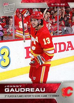 2021-22 Topps Now Stickers #483 Johnny Gaudreau Front