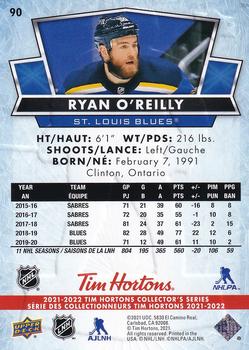 2021-22 Upper Deck Tim Hortons #90 Ryan O'Reilly Back