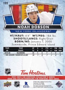 2021-22 Upper Deck Tim Hortons #122 Noah Dobson Back