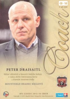 2015-16 OFS Classic Série I - Coach #CO-10 Peter Draisaitl Back