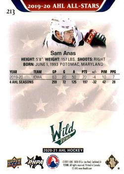 2020-21 Upper Deck AHL - Gold #213 Sam Anas Back