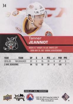 2020-21 Upper Deck AHL - UD Exclusives #34 Tanner Jeannot Back