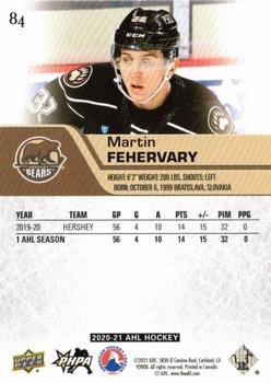 2020-21 Upper Deck AHL - UD Exclusives #84 Martin Fehervary Back